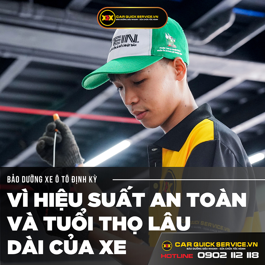 BẢO DƯỠNG XE Ô TÔ ĐỊNH KỲ: VÌ HIỆU SUẤT, AN TOÀN VÀ TUỔI THỌ LÂU DÀI CỦA XE