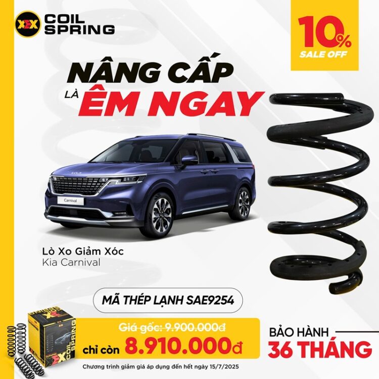 ưu đãi lò xo giảm xóc kia carnival