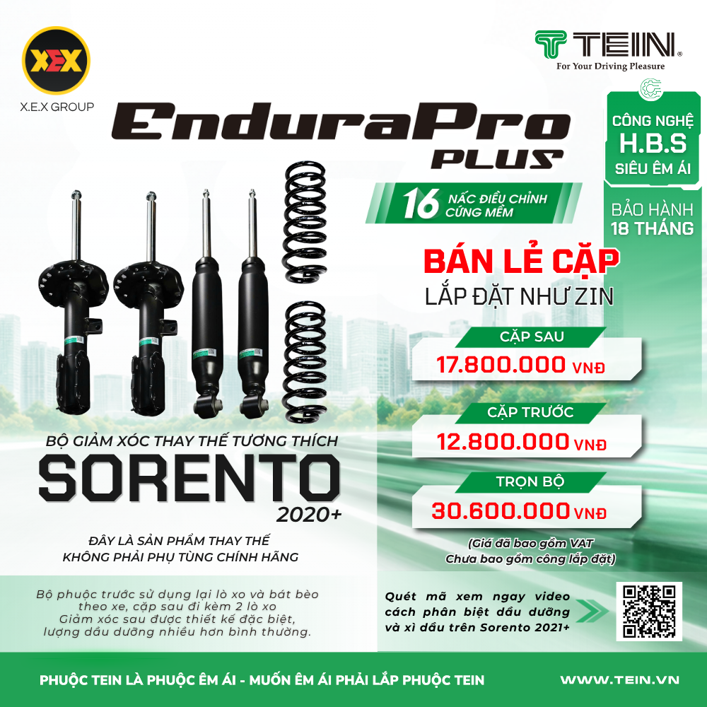 GIẢM XÓC THAY THẾ TƯƠNG THÍCH KIA SORENTO (2020+) TEIN ENDURAPRO PLUS
