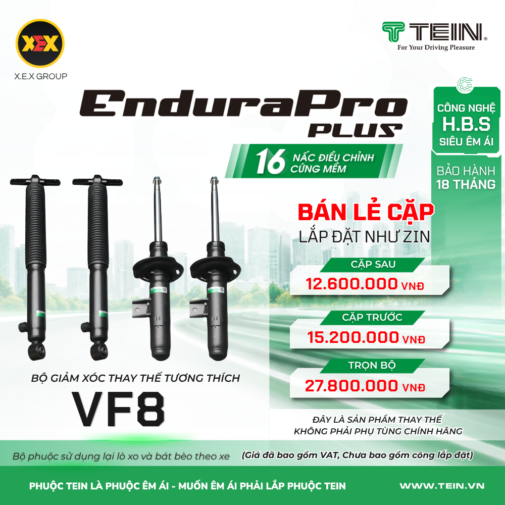 GIẢM XÓC THAY THẾ TƯƠNG THÍCH VINFAST VF8 TEIN ENDURAPRO PLUS