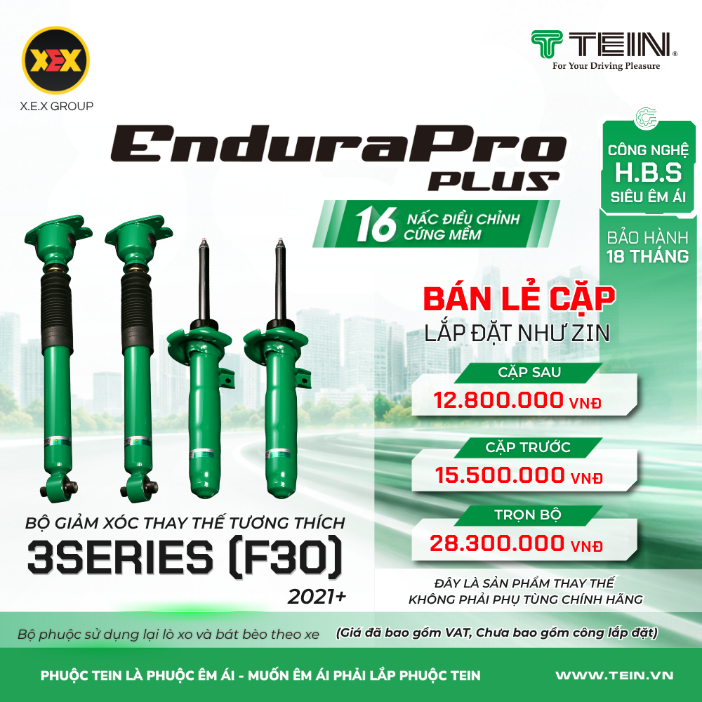 GIẢM XÓC THAY THẾ TƯƠNG THÍCH BMW 3SERIES (F30) (2021+) TEIN ENDURAPRO PLUS