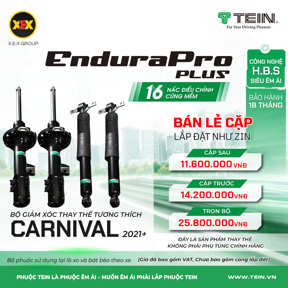 GIẢM XÓC THAY THẾ TƯƠNG THÍCH KIA CARNIVAL (2021+) TEIN ENDURAPRO PLUS